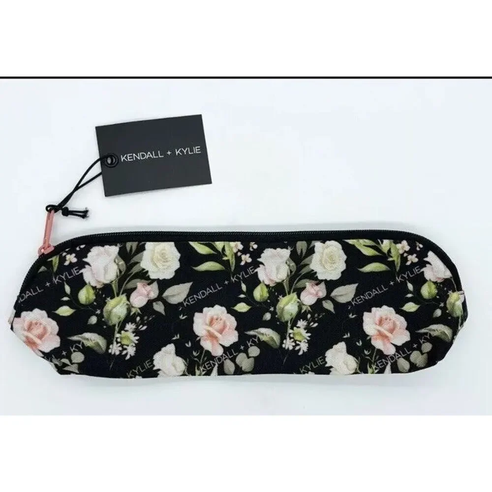 Kendall + Kylie Makeup Pouch Cosmetic Bag Multi Purpose Pouch Case Floral Design